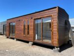 Cabaña Modular 8x3m | 1 Dormitorio, Baño Completo, Cocina